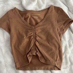 American Eagle Short Sleeve, Brown, Women’s small